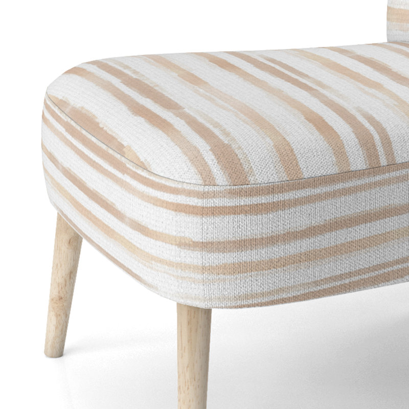 Chaise rembourrée Modern - Chaise d'appoint beige, Chaise d'appoint sans accoudoirs