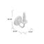 Lampe murale bougie 1 lumières Arkaitz-758777989