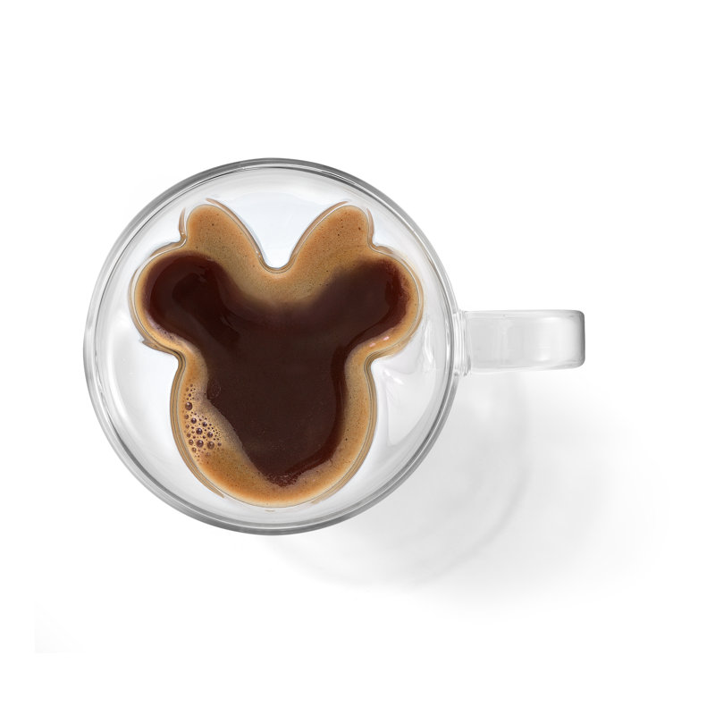 Tasses en verre à double paroi Disney Minnie Mouse 3D - 13 oz - ensemble de 2, 13