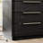 Modern Nightstand Set of 2 with Charging Station, 3 Drawer End Table with USB Ports & Power Outlets, Black-1493028957