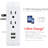 GE 5-Outlet 2-USB-A Wall Tap with Surge Protection, 560J, White, 39429