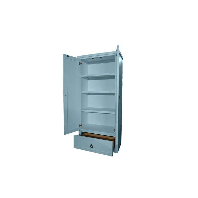 Garde-manger de 72 po Alexianna, Aqua captivant, H 72 po x l 38 po x P 17 po
