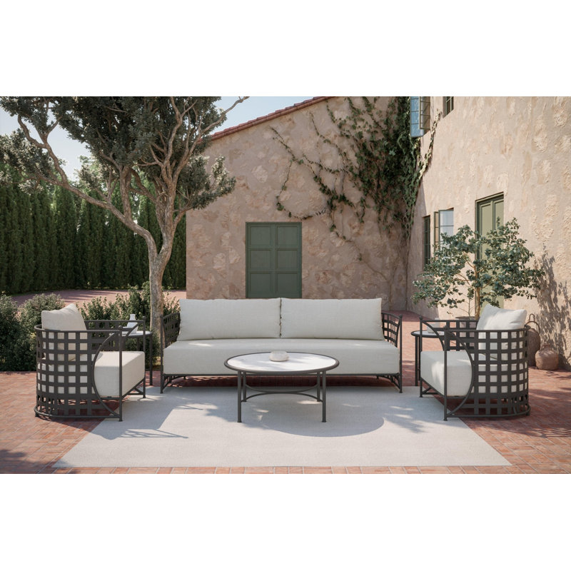 Athens 3 Seat Sofa + Linen Cushion
