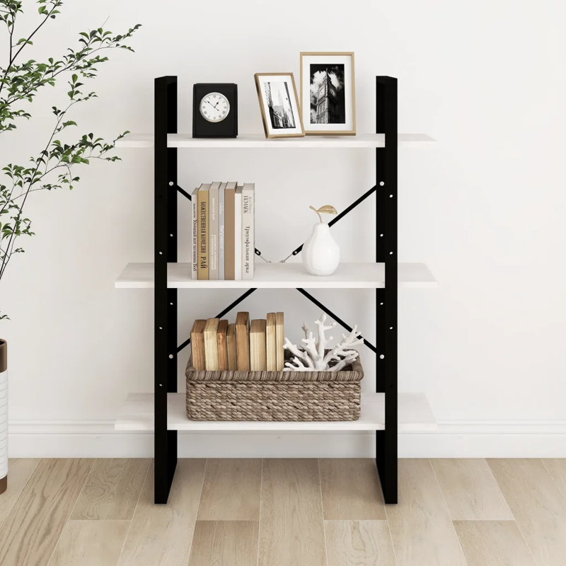 Armoire à livres vidaXL, Blanc, H 41,3 po x l 31,5 po x P 11,8 po