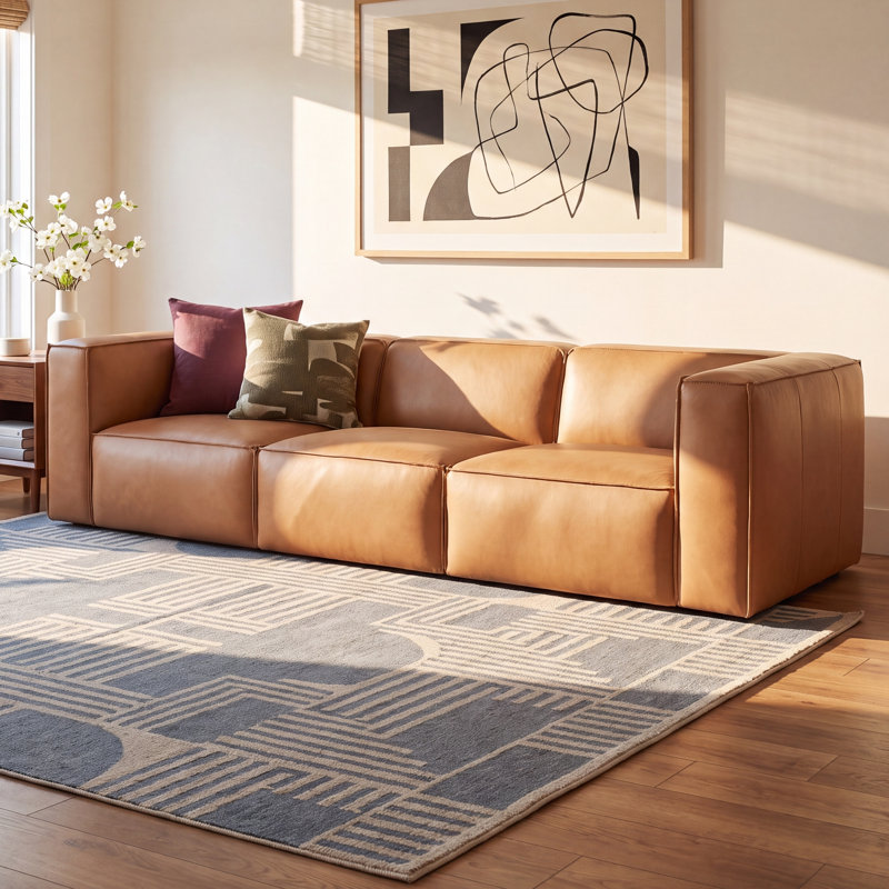 Jaye - 3 Piece Genuine Leather Sofa