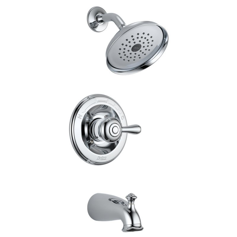 Leland Tub and Shower Faucet with Valve, Chrome