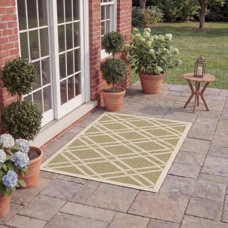 Arneshia Power Loom Beige Indoor/Outdoor Area Rug