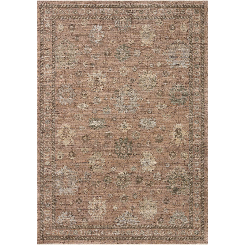 Jacobo Blush / Multi Area Rug, Rectangle 5' x 7'6"
