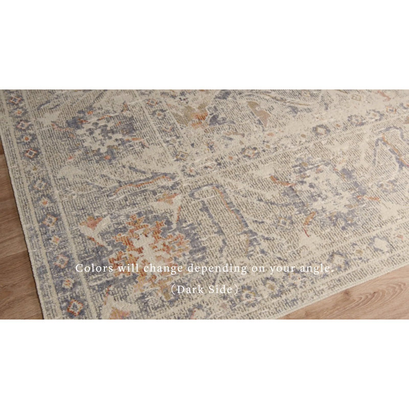 Rosemarie Reversible Gray Synthetic 7'-10" x 10' Area Rug