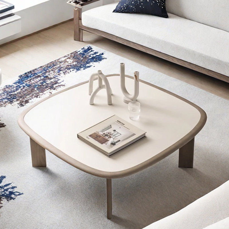 Table à thé en bois massif au design minimaliste
