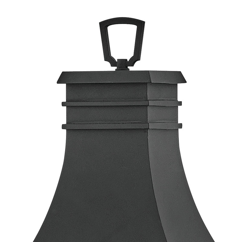 Beacon Hill Large Post Mount 3-Light Outdoor Lantern with Clear Seedy Glass (Post Sold Separately)