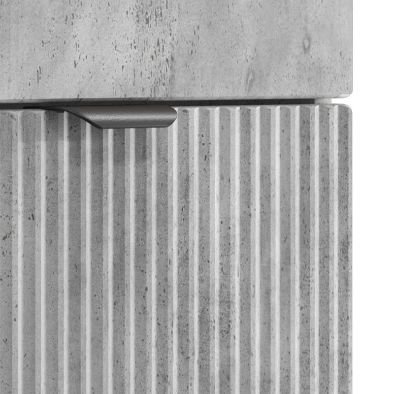 78.5cm Bathroom Vanity Base Only, Concrete Grey