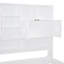Lit de jour simple en bois avec 2 tiroirs, armoire et tablette tout-en-un, blanc, peu encombrant et élégant-6346818-6346845