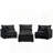 3-Seater Comfy Cloud Couches With Movable Ottoman-366881456
