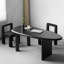 Bureau géométrique en bois massif-1881176750