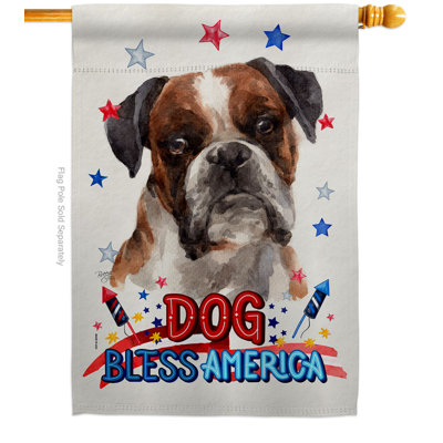 Double Sided 40'' H x 28'' W Polyester Animal House Flag