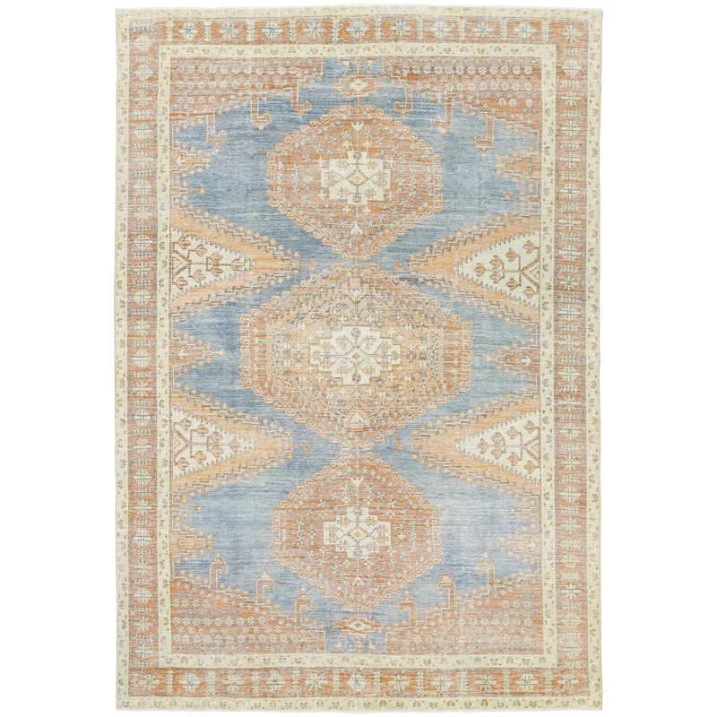 Antique One of a Kind One-of-a-Kind 7'1" x 10'3" Hand Knotted Area Rug