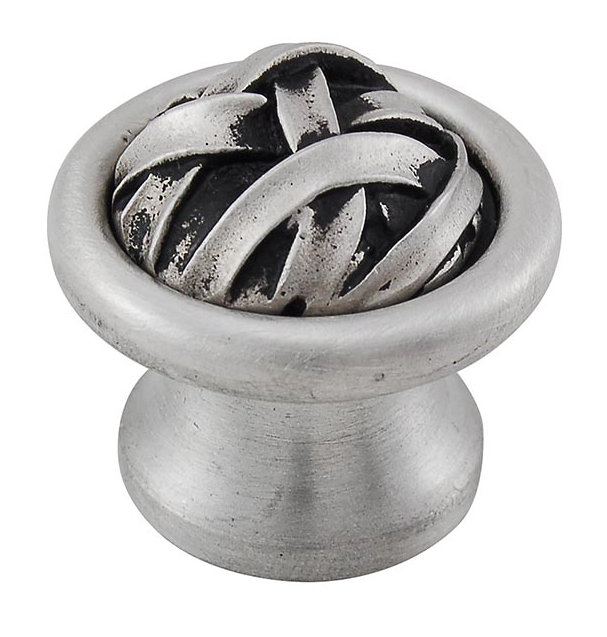 Poignée champignon Cilento, L 1,25 po x l 1,25 po, Nickel antique