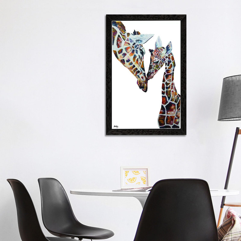 Daisy & Holly by Becksy - No Frame Print on Canvas, 66.04 cm H x 45.72 cm W, Black Framed
