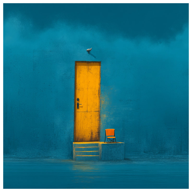 Yellow Door Throw Pillow, Architecture Double Sided Pillows, 26 x 26 inches