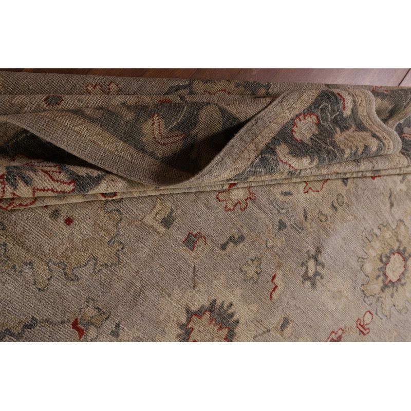 Vegetable Dye Oushak Turkish Area Rug 8