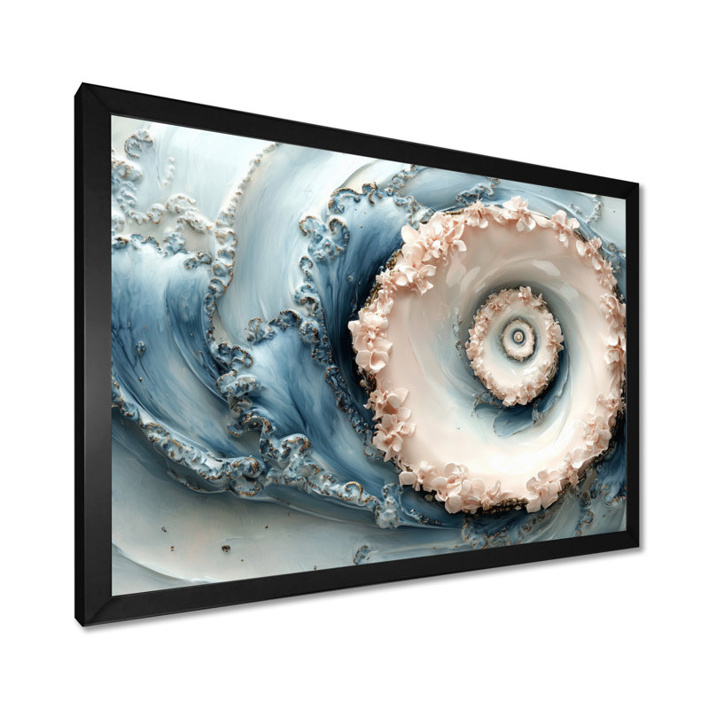 Mechling - Abstract Large Wall Art, H 30 po x l 40 po, Cadre simple, Noir, noir, noir, noir