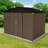 Metal Garden Sheds 8Ft×6Ft Outdoor Storage Sheds Brown + Black