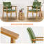 Chaise avec accoudoirs avec accoudoirs et pieds en bois massif Modern-1219049583