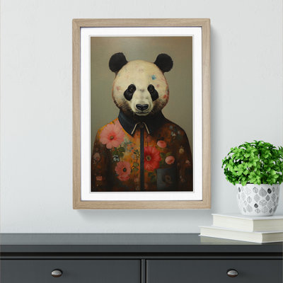 Panda Modern 1 Piece Single Picture Frame Wall Art