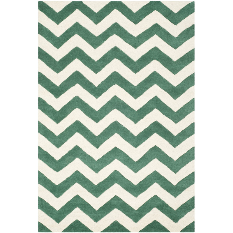 Tapis en laine touffeté à la main Teresita, Rectangle 2 pi x 3 pi
