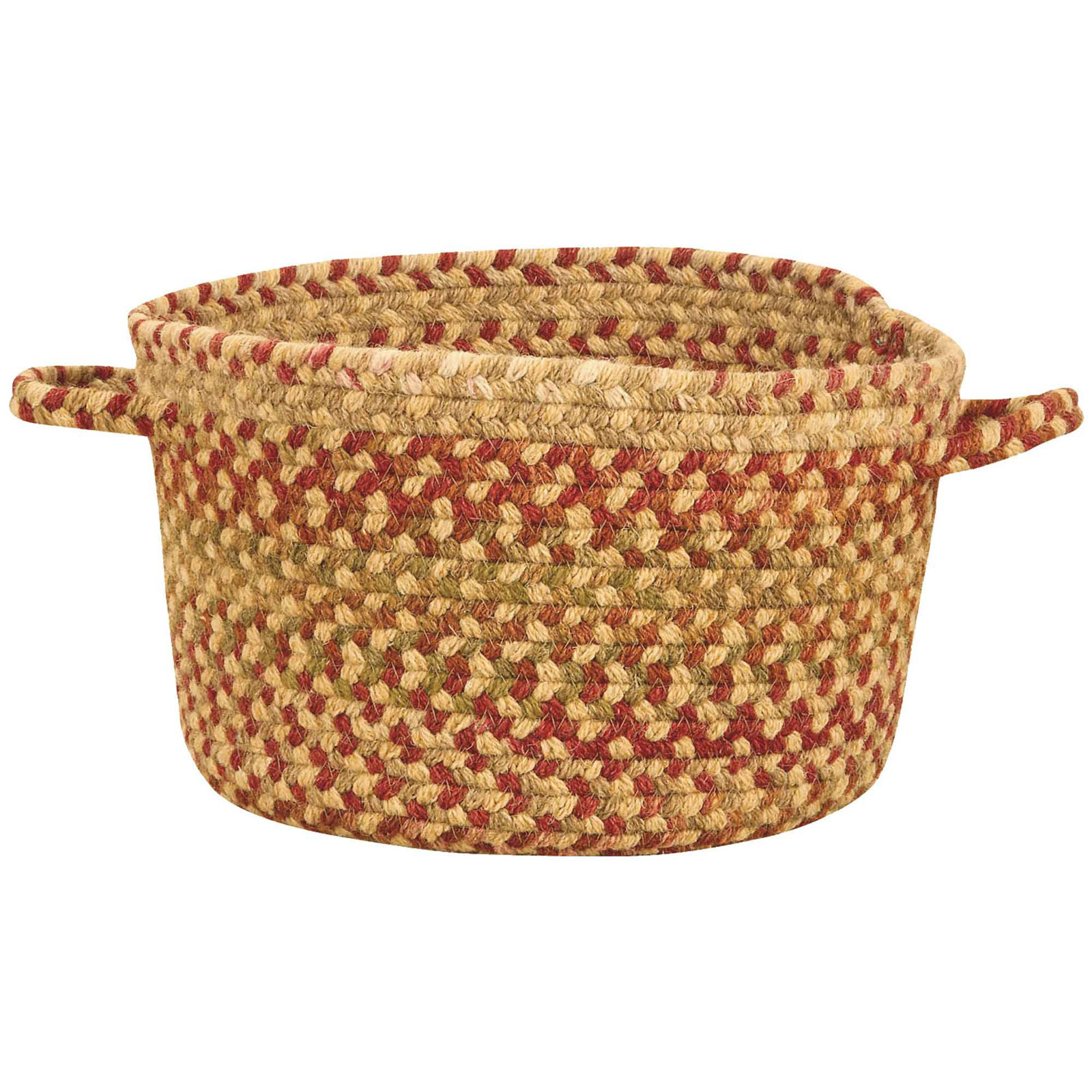 Wool / Felt Decorative Basket 1, Gold Hues, Basket 16"