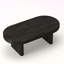 Table basse ovale moderne Mid Century-349634287