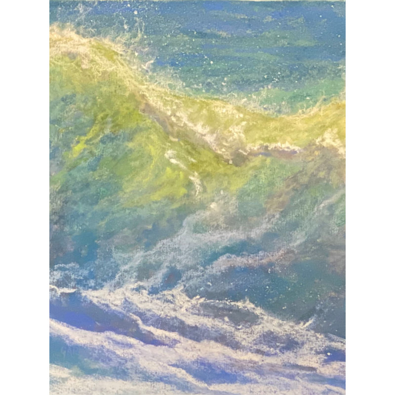 On The Cusp Of A Wave Print by Dina Gardner, 21.25" H x 17.25" W x 0.875" D