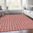 Premium Machine Washable Prisco Red Rug-347345197