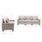 Cooper Linen 5-Seater Sofa with Cupholder