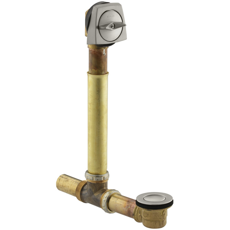 Drain de baignoire Clearflo, Nickel poli vibrant