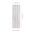 Carrelage mural en marbre 4 po x 12 po Castella de Blanc