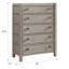 Ensemble de chambre avec très grand lit 4 pièces avec commode et deux tables de chevet-131402207-131402204