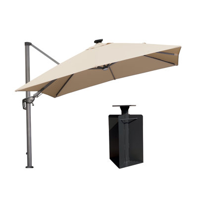 Parasol en porte-à-faux beige 10 'Gira
