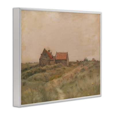  «Cottage on Oct Day», art de la giclée encadrée par Daphne Polselli