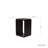 Modern Solid Wood End Table with Open Cube Storage, Walnut Finish-680788202
