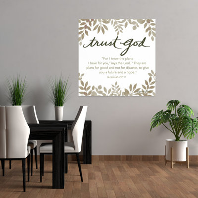 Trust God Abstract Art contemporain