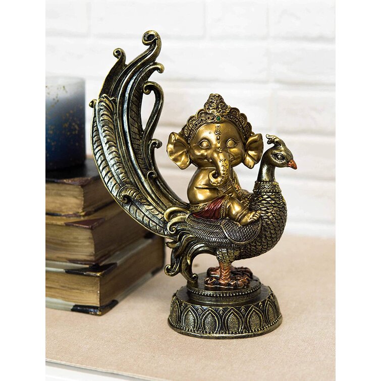 Tiny Peacock Brass lamp