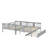Full Over Full Bunk Bed With Twin Size Trundle And Ladder-1450255799