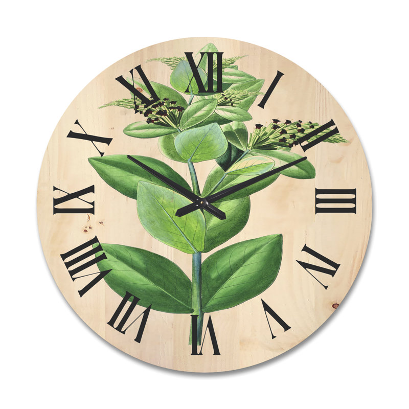 Horloge murale Leaves Plants VI, Très grand