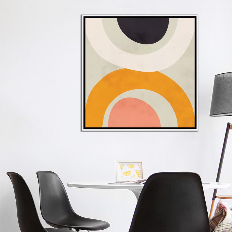 «Geometric Art I» par Ana Rut Bré - impression d'art graphique, Toile blanche encadrée, Aucun mat