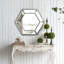Miroir mural 20 po x 18 po Hexagon