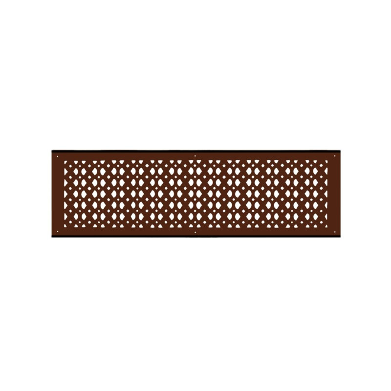 Grille murale en fonte d'aluminium, Brun