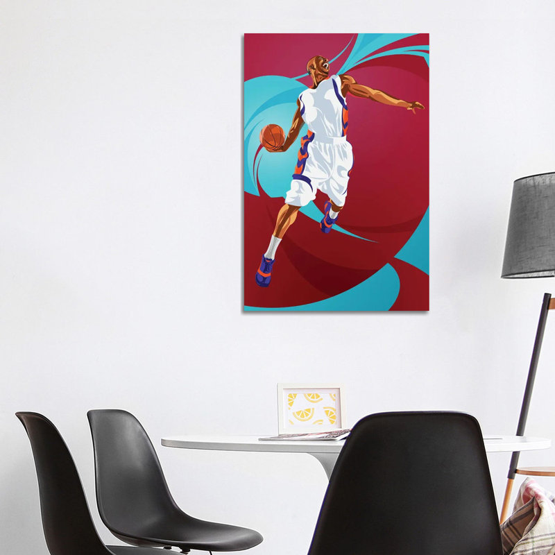 Basketball by Nikita Abakumov - Print on Canvas, Wrapped Canvas, 152.5 cm H x 101.5 cm W x 3.175 cm D