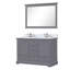 Ensemble de meuble-lavabo double l 48 po x P 22 po Dukes, robinet et miroir de 46 po-112873894-74095227